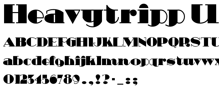 HeavyTripp UltraBold font